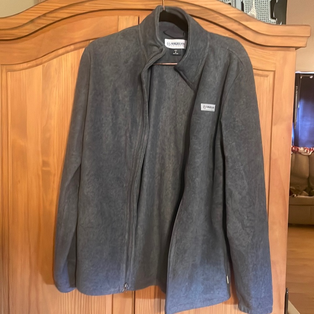 Grey fleece jacket